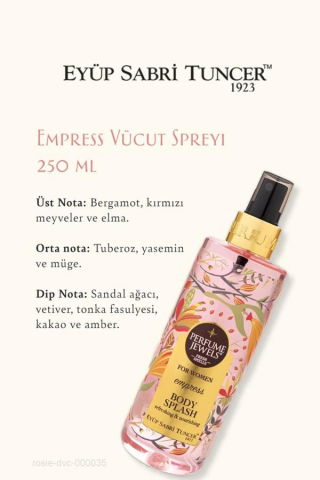 Empress Vücut Spreyi, Krem Love Kisses, Frambuaz Tonik, Zeytinyağlı Şampuan ve Rosie