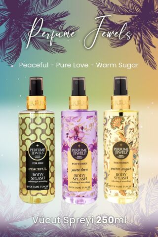 Eyüp Sabri Tuncer Vücut Spreyi Peaceful, Pure Love ve Warm Sugar
