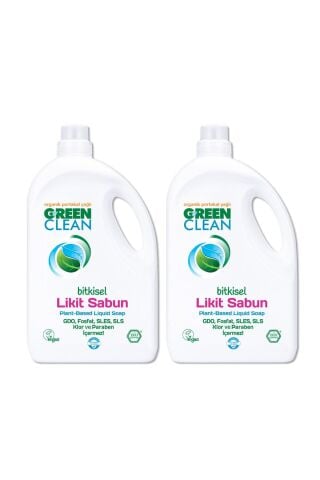 Green Clean Organik Portakal Yağlı Bitkisel Likit El Sabunu 2,75 lt 2'li