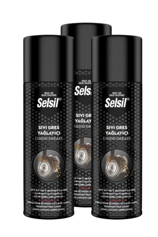 Selsil 3 Adet Sıvı Gres Yağlama Spreyi 3 Adet 500 ml