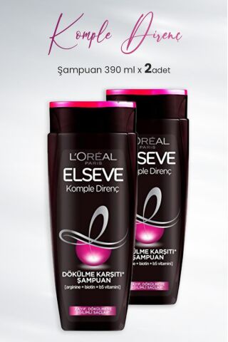 Elseve Komple Direnç Dökülme Karşıtı Şampuan 390 ml x 2 Adet