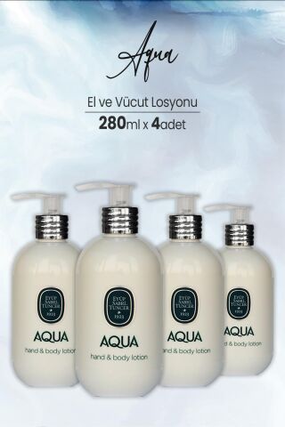 Eyüp Sabri Tuncer Aqua El ve Vücut Losyonu 280 ml x 4 Adet