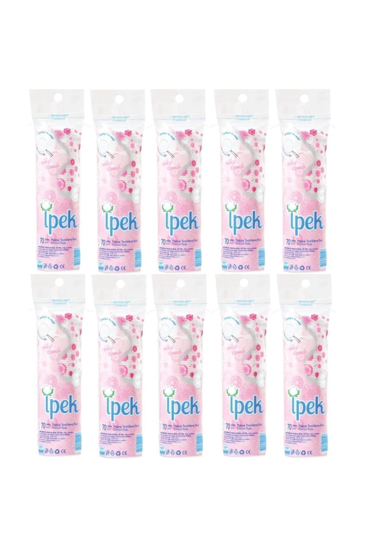 İpek Disk Makyaj Temizleme Pamuğu 70'li X12 Adet