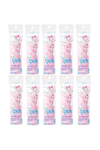 İpek Disk Makyaj Temizleme Pamuğu 70'li X12 Adet