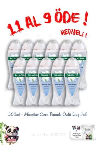 11 Al 9 Öde Micellar Care Pamuk Özlü Duş Jeli 500 Ml ve Rosie Hediye