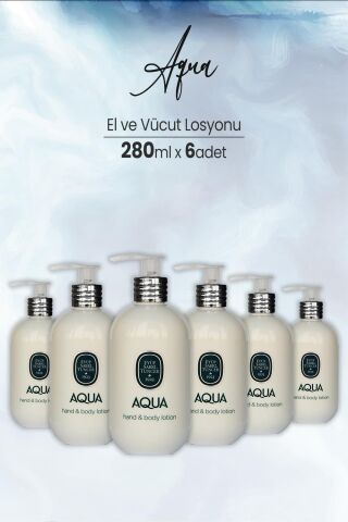 Eyüp Sabri Tuncer Aqua El ve Vücut Losyonu 280 ml x 6 Adet