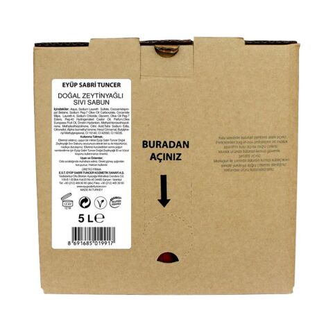 Eyüp Sabri Tuncer Doğal Zeytinyağlı Sıvı Sabun 5 Litre