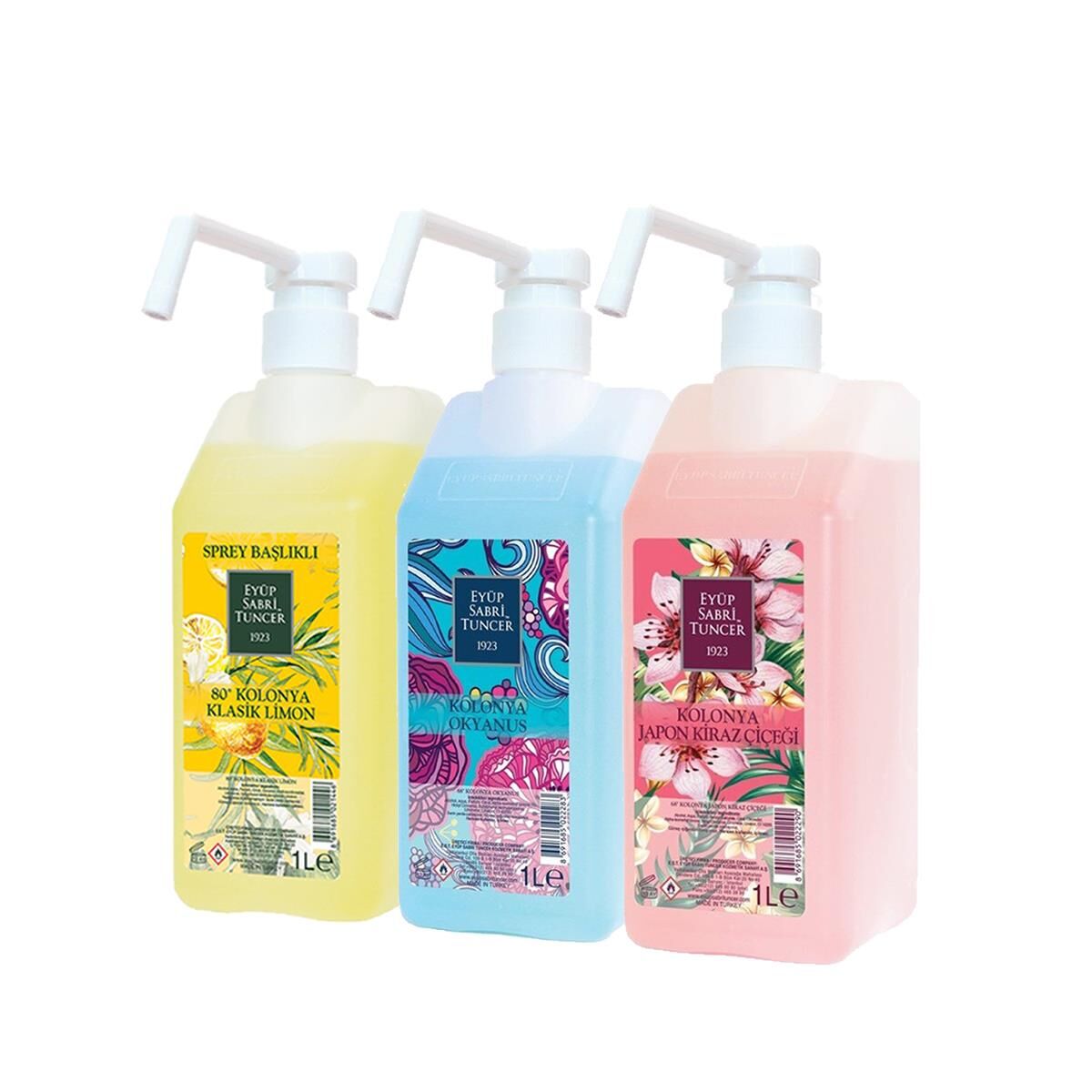 Eyüp Sabri Tuncer Klasik Limon, Okyanus ve Japon Kiraz Çiçeği Kolonyası Sprey Başlıklı