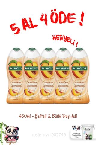 Duş Jeli Smoothies Şeftali Ve Sütlü 450 ml 5 Al 4 Öde ve Rosie