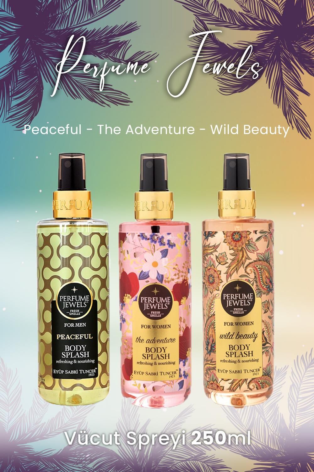 Eyüp Sabri Tuncer Vücut Spreyi Peaceful, The Adventure ve Wild Beauty