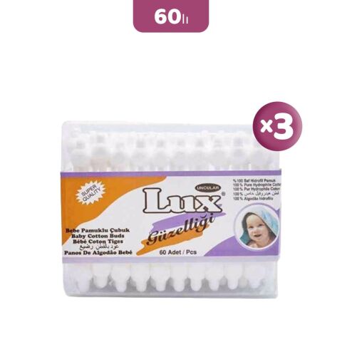 Lux Bebe Pamuk Çubuğu 60' lı x 3