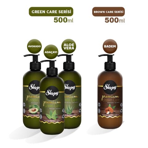 Sleepy Premium Brown Care ve Green Care Sıvı Sabun