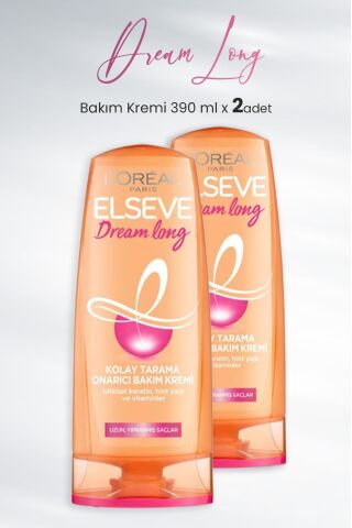 Elseve Dream Long Onarıcı Bakım Kremi 390 ml x 2 Adet