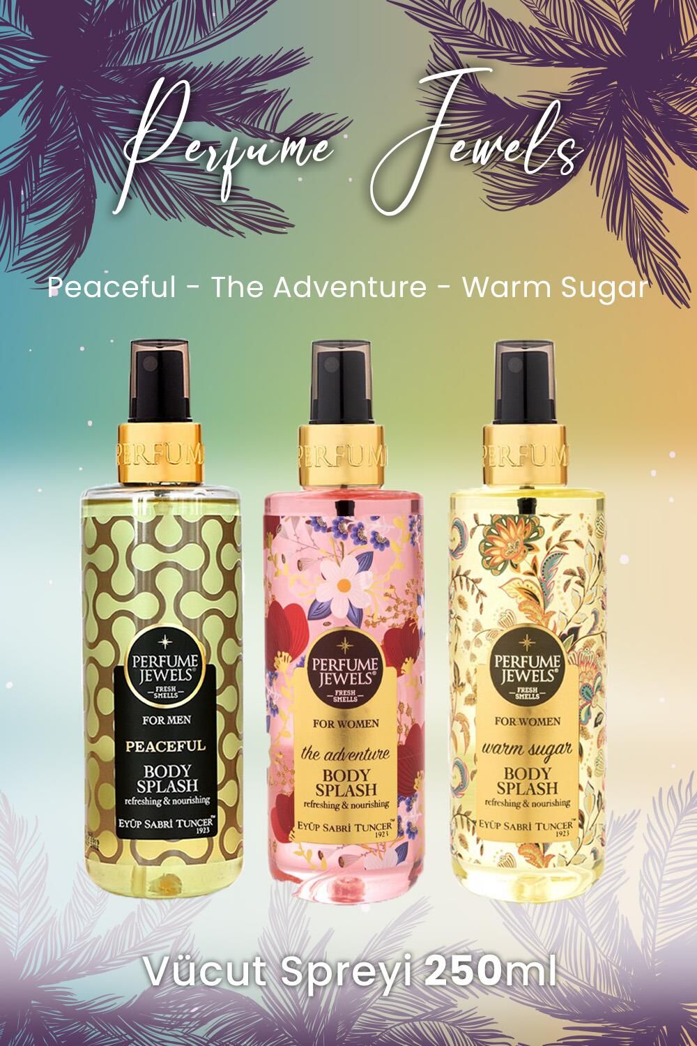 Eyüp Sabri Tuncer Vücut Spreyi Peaceful, The Adventure ve Warm Sugar