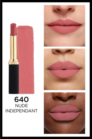 3 Adet Loreal Paris Color Riche Intense Volume Matte 640 Nude Independant ve ROSIE
