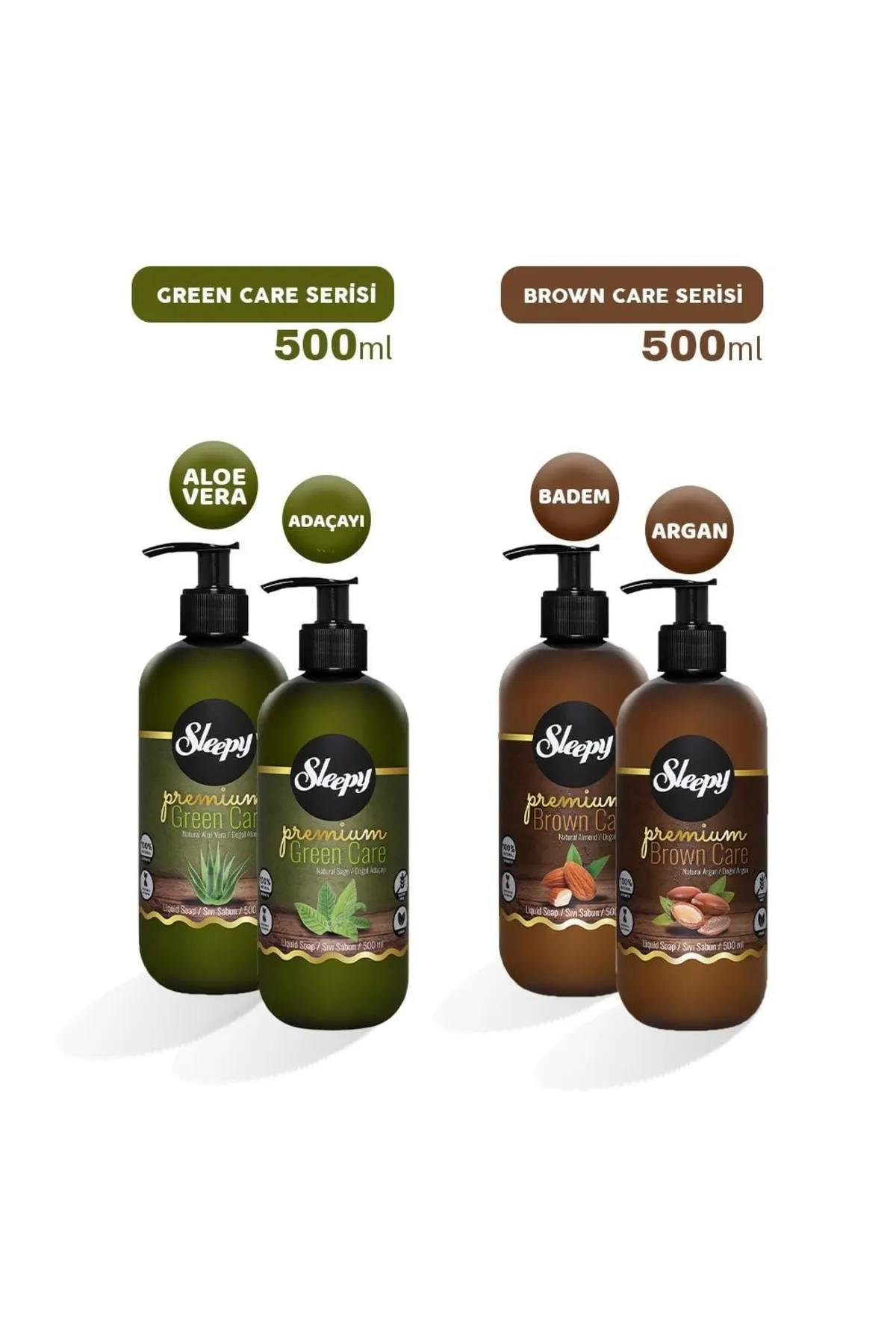 Sleepy Premium Green Care ve Brown Care Sıvı Sabun