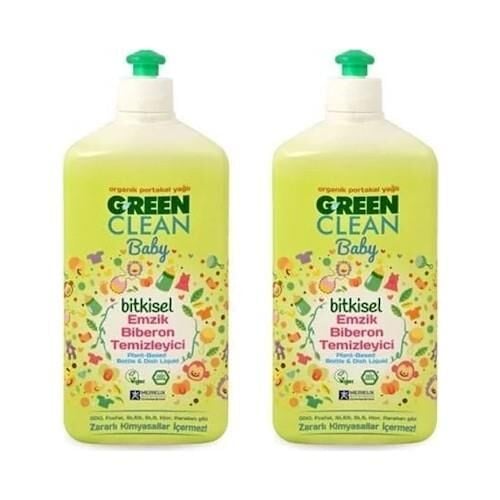 U green Clean Baby Bitkisel Biberon Emzik Temizleyici 500 ml x 2