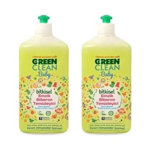 U green Clean Baby Bitkisel Biberon Emzik Temizleyici 500 ml x 2