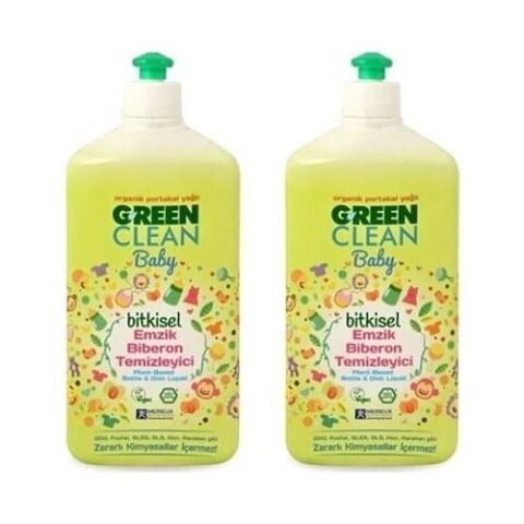 U green Clean Baby Bitkisel Biberon Emzik Temizleyici 500 ml x 2