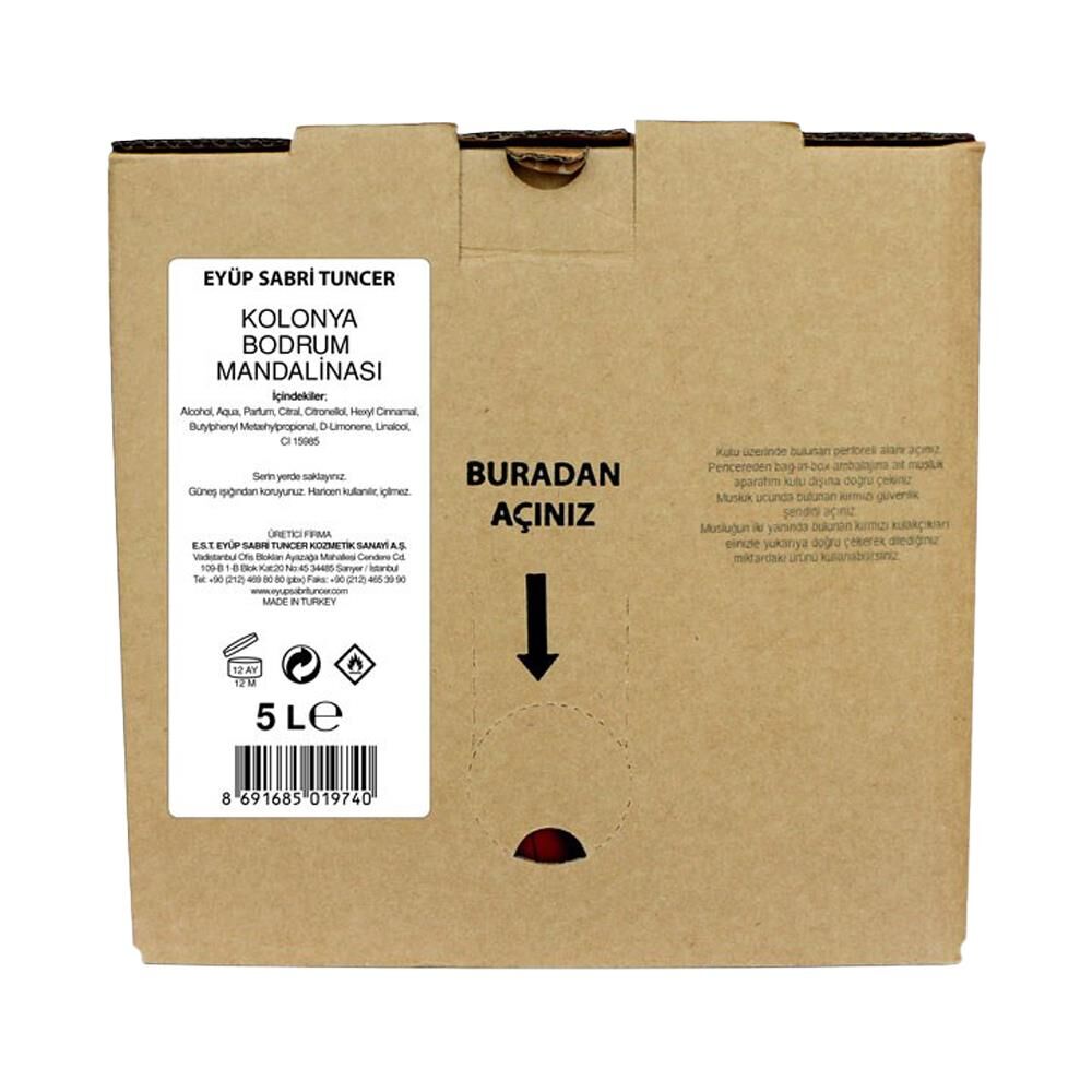 Eyüp Sabri Tuncer Bodrum Mandalinası Doğal Zeytinyağlı Sıvı Sabun 5 lt