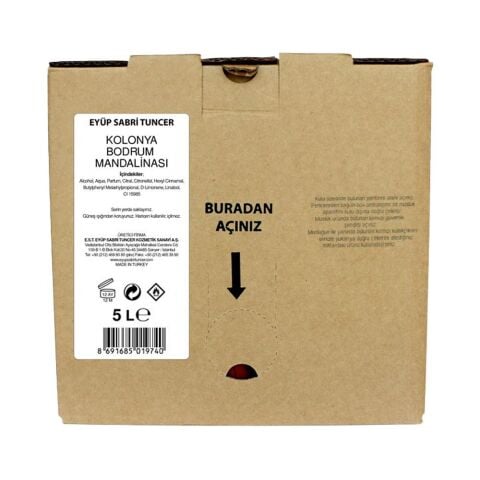 Eyüp Sabri Tuncer Bodrum Mandalinası Doğal Zeytinyağlı Sıvı Sabun 5 lt