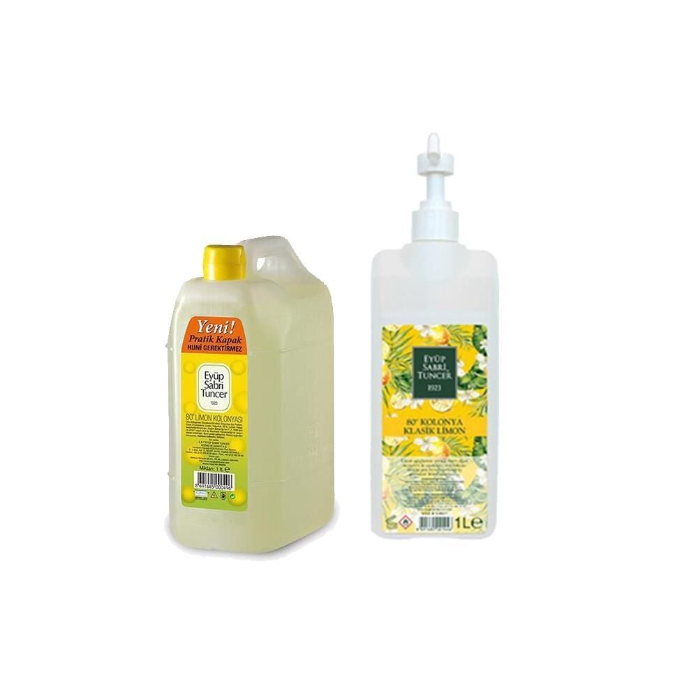 Eyüp Sabri Tuncer Klasik Limon Kolonyası Sprey Başlıklı ve Yedek Şişe 1 litre