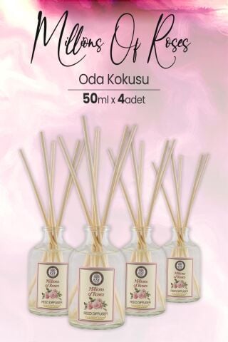 Eyüp Sabri Tuncer Millions of Roses Çubuklu Oda Kokusu 50 ml x 4 Adet