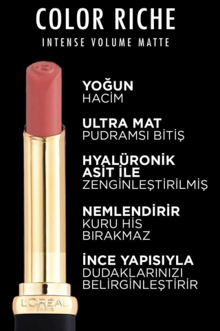 3 Adet Loreal Paris Color Riche Intense Volume Matte 103 Blush Audace ve ROSIE