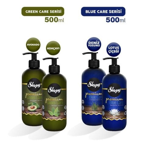 Sleepy Premium Blue Care ve Green Care Sıvı Sabun