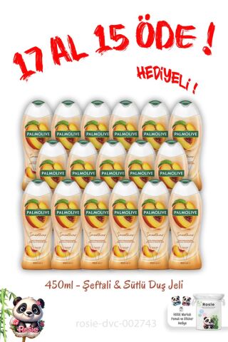 17 Al 15 Öde Duş Jeli Smoothies Şeftali Ve Sütlü 450 ml
