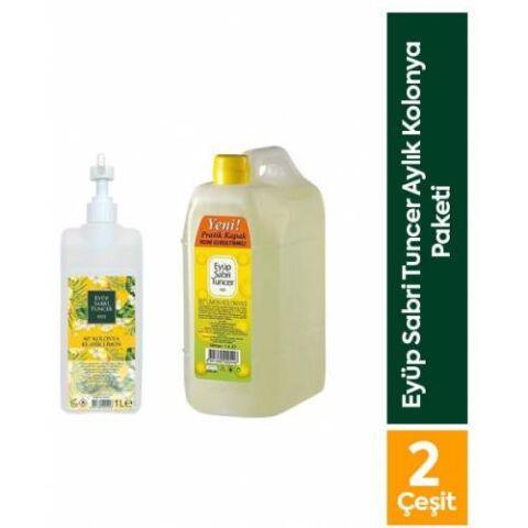 Eyüp Sabri Tuncer Klasik Limon Kolonyası Sprey Başlıklı 1 lt x 2 adet