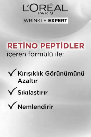 3 Adet Loreal Paris Wrinkle Expert Kırışıklık Karşıtı Bakım Kremi Gündüz 50 ml ve ROSIE