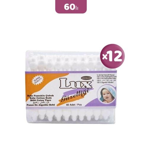 Lux Bebe Pamuk Çubuğu 60' lı x 12