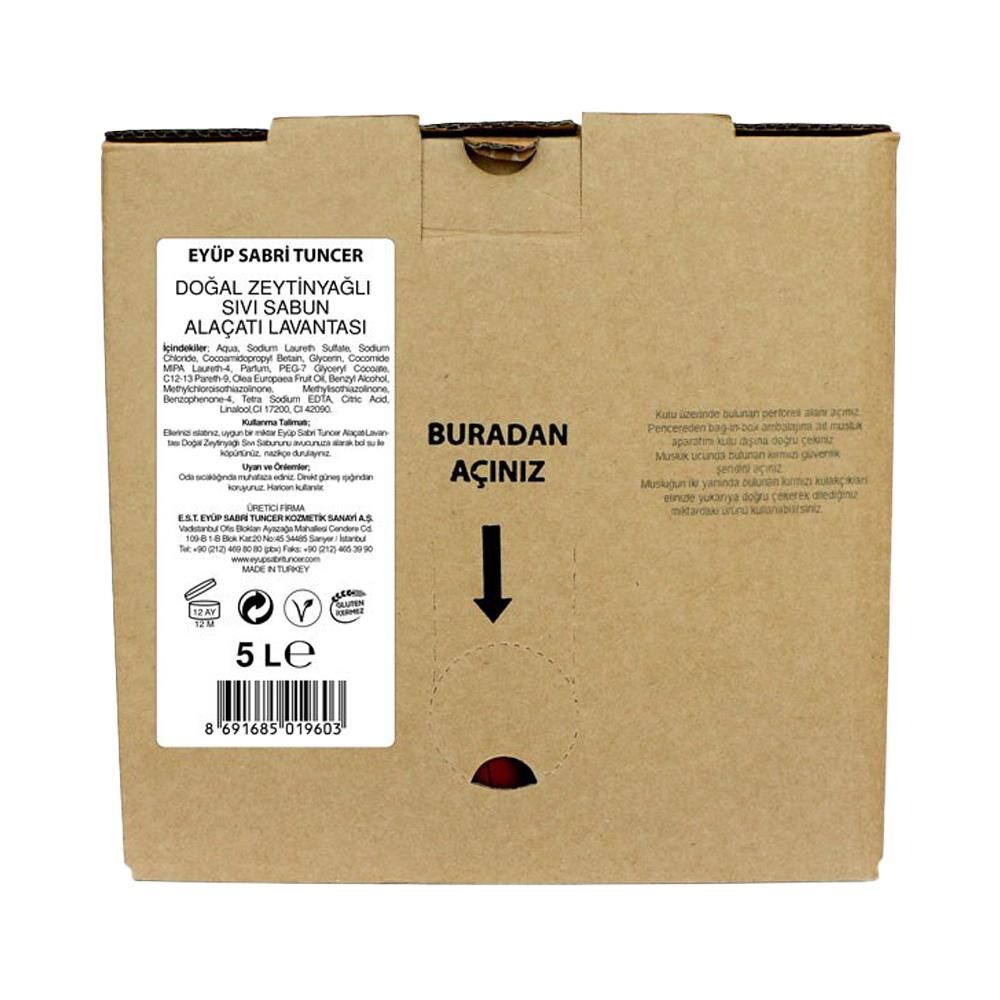 Eyüp Sabri Tuncer Alaçatı Lavantası Doğal Zeytinyağlı Sıvı Sabun 5 lt