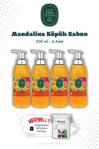 Köpük Sabun Bodrum Mandalinası 500 ML X4 ve ROSIE