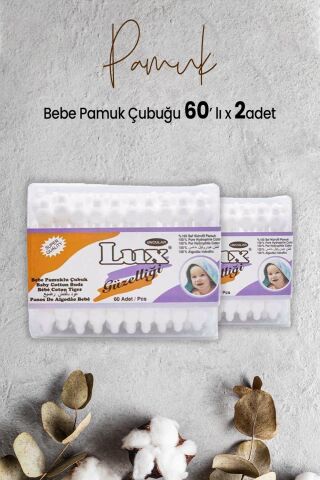 Lux Bebe Pamuk Çubuğu 60' lı x 2 Adet
