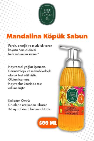 500 ML Köpük Sabun Kiraz, Ananas, Portakal, Mandalina ve Rosıe