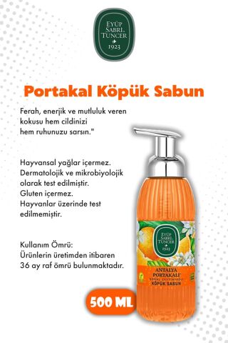 500 ML Köpük Sabun Kiraz, Ananas, Portakal, Mandalina ve Rosıe