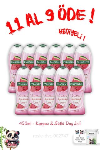 11 Al 9 Öde 450 Ml Duş Jeli Smoothies Karpuz Ve Sütlü