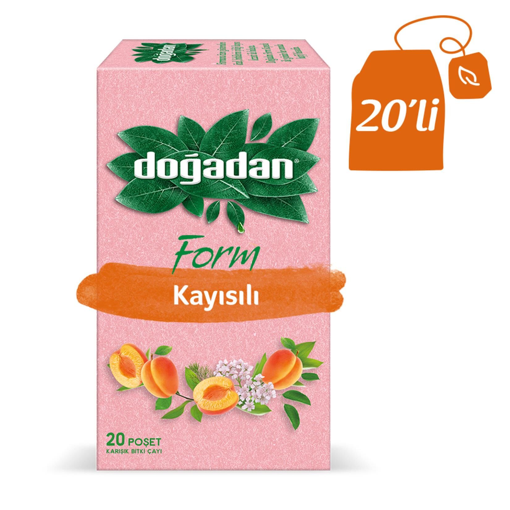 Doğadan Form Çay Kayısılı 20'li