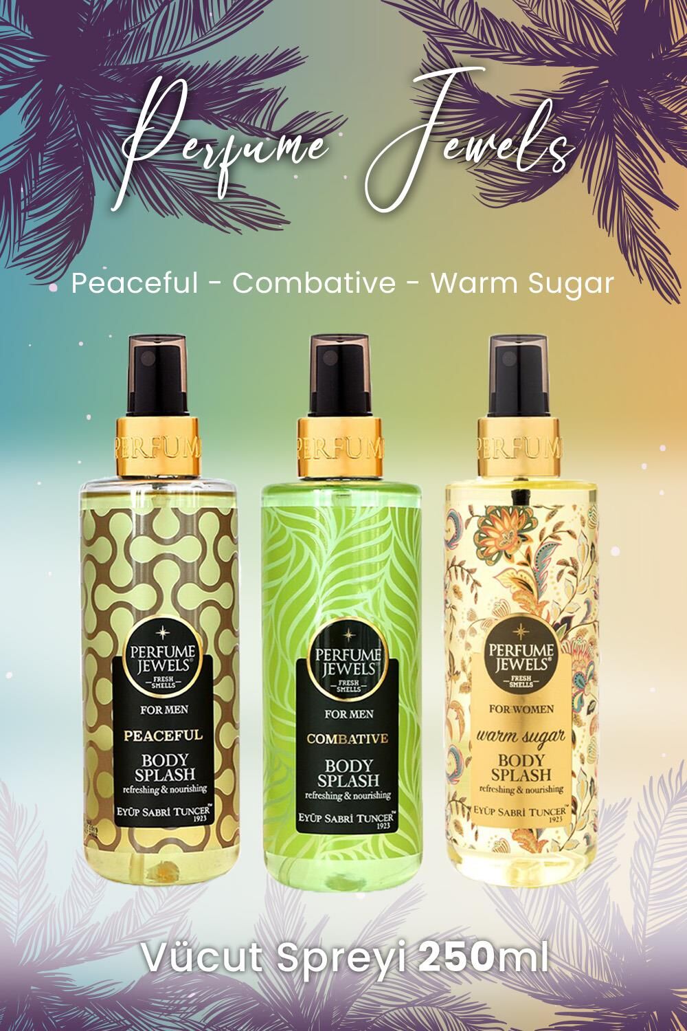 Eyüp Sabri Tuncer Vücut Spreyi Peaceful, Combative ve Warm Sugar