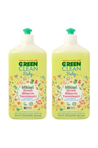 U green Clean Baby Bitkisel Biberon Emzik Temizleyici 500 ml x 2 Adet