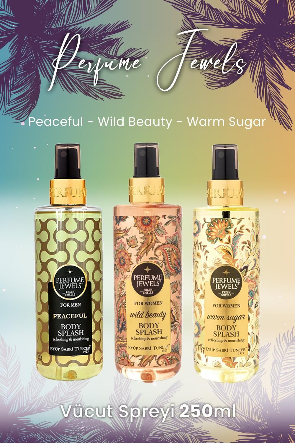 Eyüp Sabri Tuncer Vücut Spreyi Peaceful, Wild Beauty ve Warm Sugar