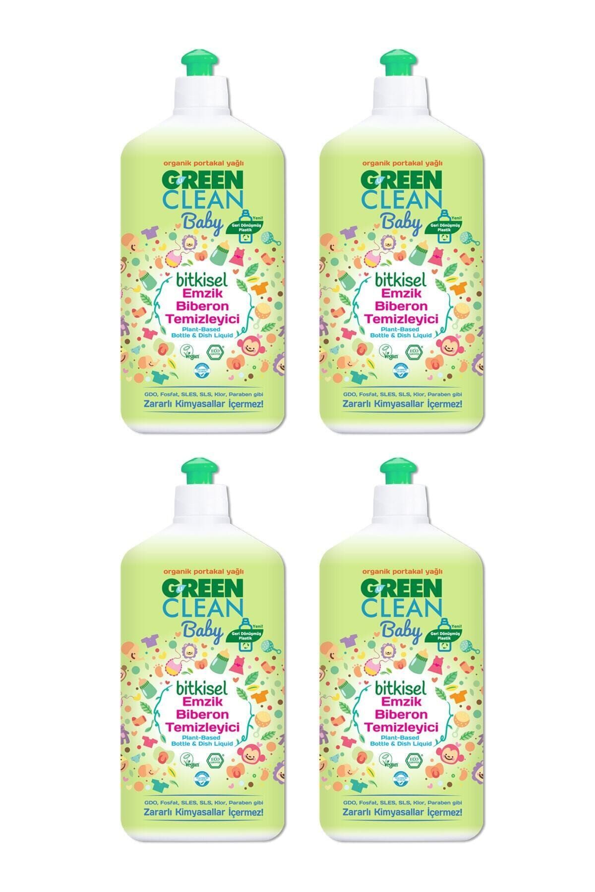 Green Clean Baby Bitkisel Emzik Biberon Temizleyici 500 ml x 4 Adet