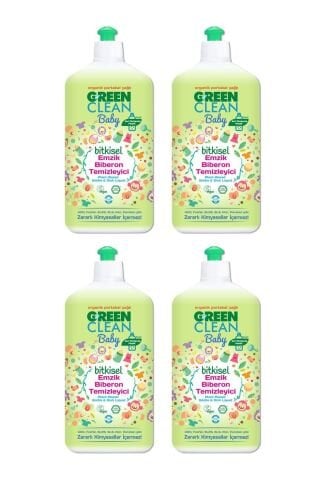 Green Clean Baby Bitkisel Emzik Biberon Temizleyici 500 ml x 4 Adet