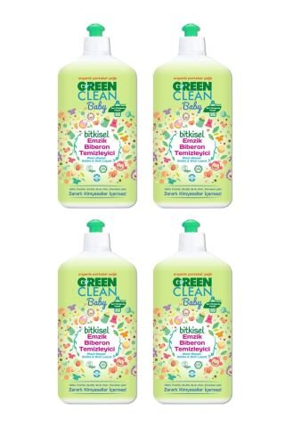 Green Clean Baby Bitkisel Emzik Biberon Temizleyici 500 ml x 4 Adet