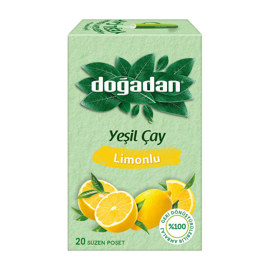 Doğadan Yeşil Çay Limonlu 20'li