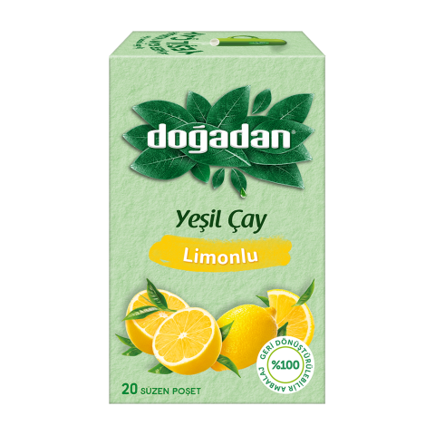 Doğadan Yeşil Çay Limonlu 20'li