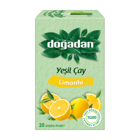 Doğadan Yeşil Çay Limonlu 20'li