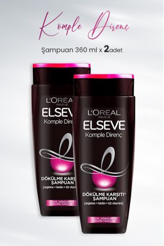 Elseve Komple Direnç Dökülme Karşıtı Şampuan 360 ml x 2 Adet